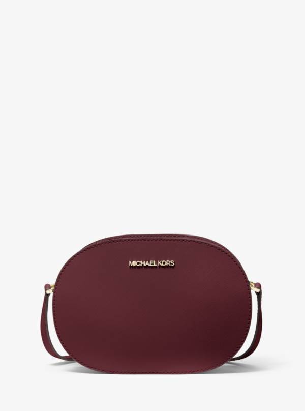 Damske Spojková Taška Michael Kors Jet Set Travel Medium Saffiano Leather Bordove - Kabelky Michael Kors Slevy | VSLDE-1456